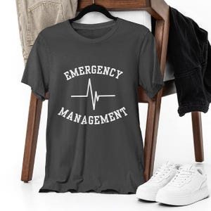 Emergency Management Shirt,  Disaster Response Unisex T-Shirt,  EM Professional Tee,  Gift for Emergency Planners and First Responders