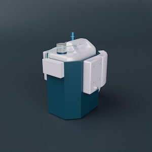 3D Printable RC Fuel Caddy STL: Portable Pit Station with Tool Slots
