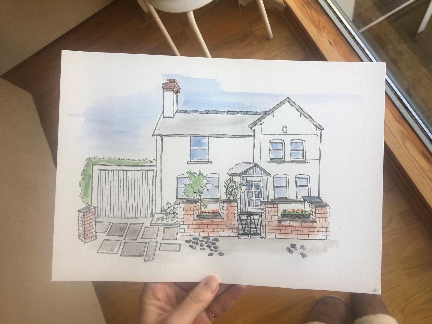 Custom House Painting Watercolour Paint My House House Etsy UK