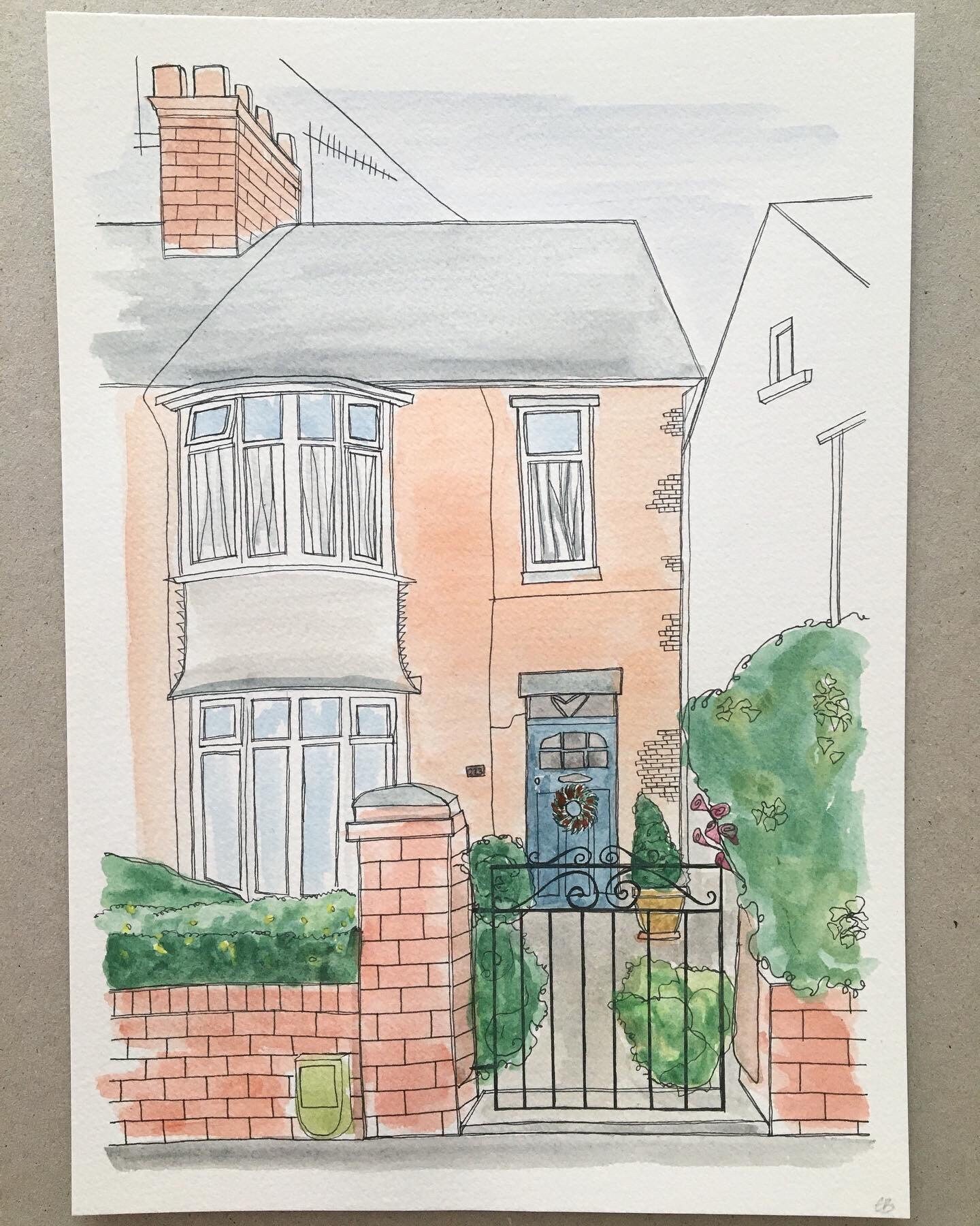 Custom House Painting Watercolour Paint My House House Etsy UK