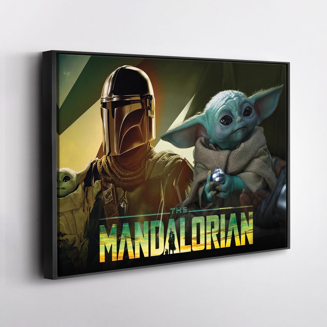The Mandalorian Poster Star Wars Movie Canvas Wall Art Home Decor ...