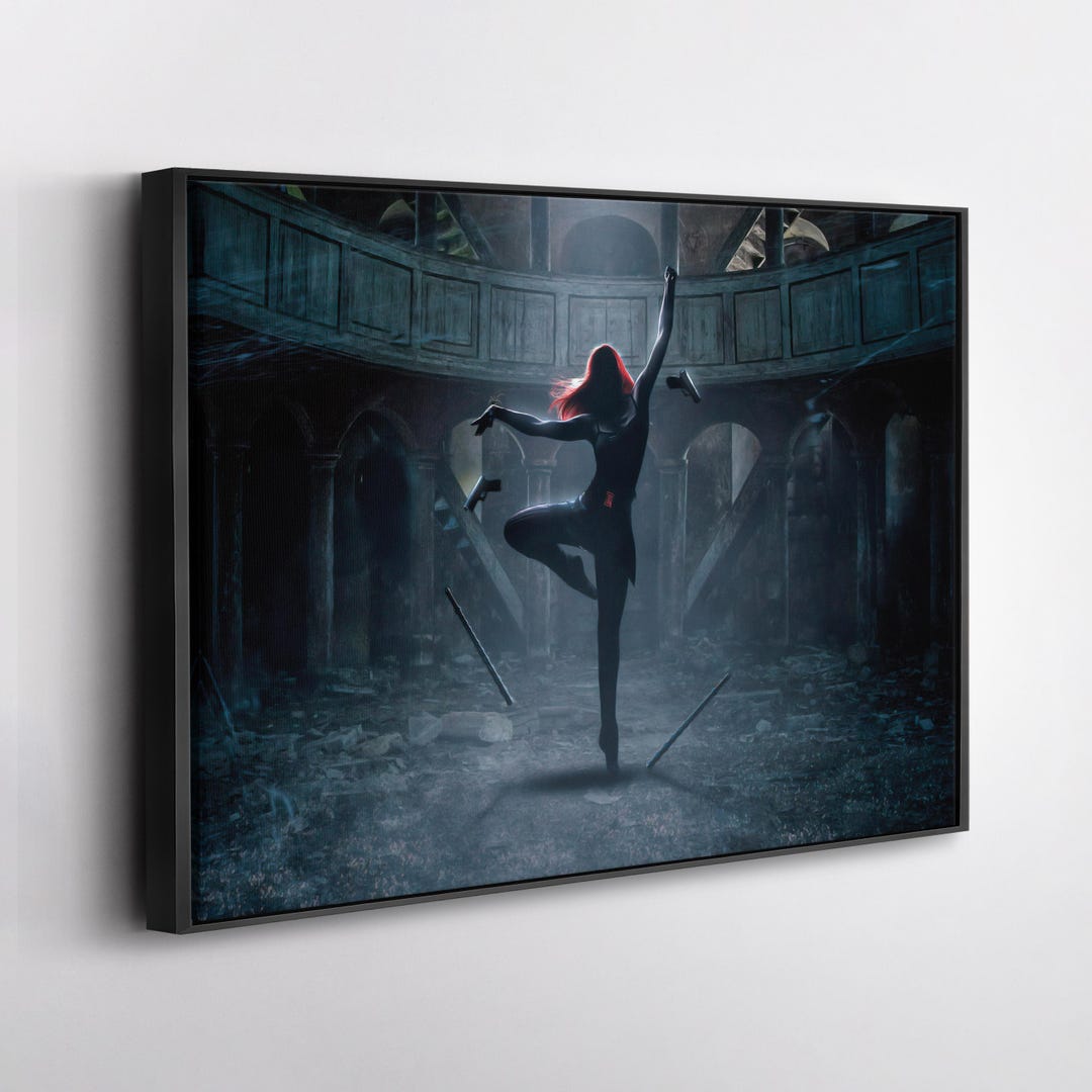 Black Widow Poster Marvel Canvas Wall Art Home Decor Framed Poster ...