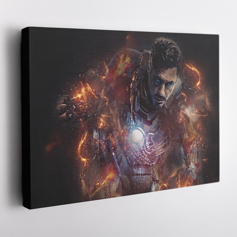 Iron Man Poster Avengers Endgame Canvas Wall Art Home Decor Framed ...