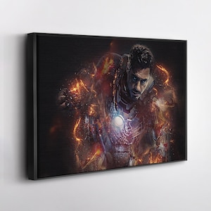 Iron Man Poster Avengers Endgame Canvas Wall Art Home Decor Framed Poster Print