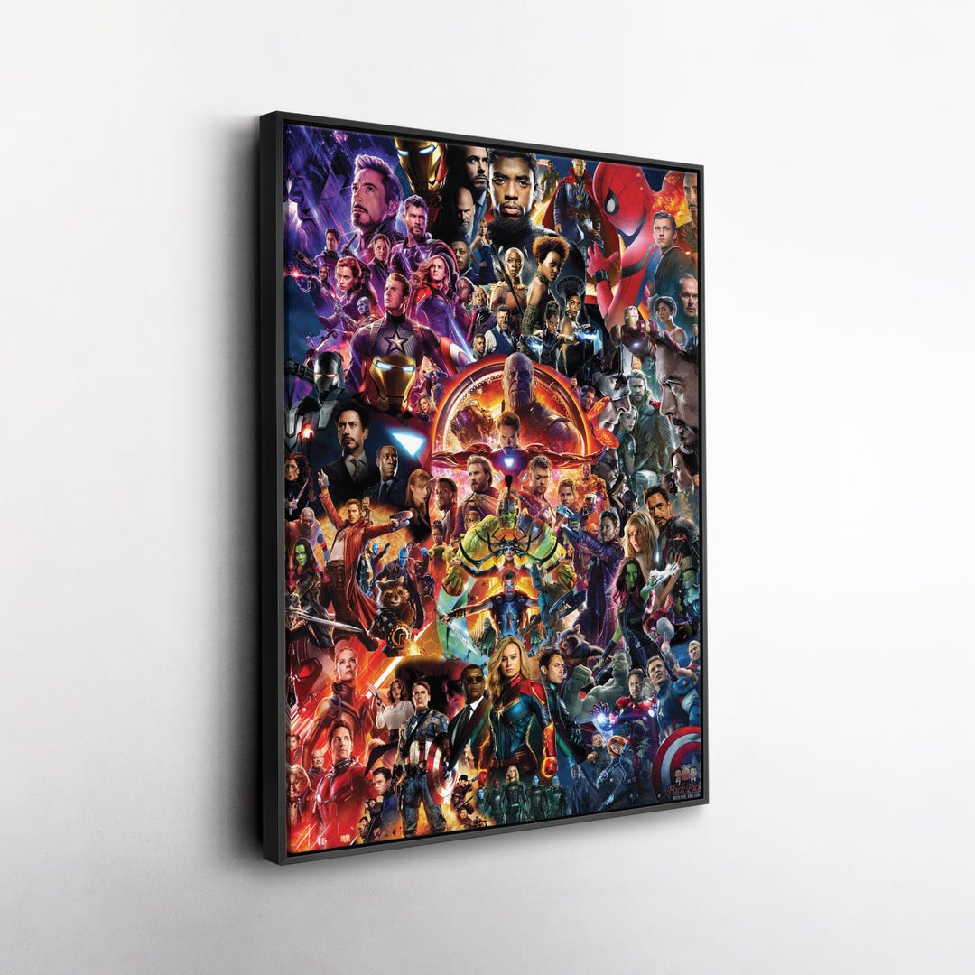 The Avengers Marvel Universe Canvas Wall Art Home Decor Framed Poster ...