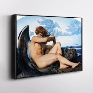 The Fallen Angel by Alexandre Cabanel Canvas Wall Art Home Decor Framed Poster Print