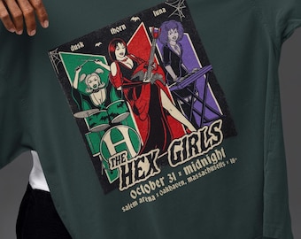 Hex Girls Band-tröja | Jennifer Hale Goth-topp | 90-tals nostalgipresent