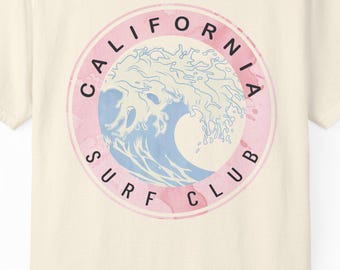 California Surf Club Shirt | Retro 1966 West Coast | Comfort Colors Surfer Gift