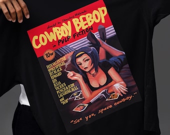 フェイ・バレンタインTシャツ｜カウボーイビバップ パルプフィクション トップス｜アニメ ファム・ファタール ギフト