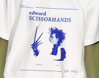 Chemise aux mains d'argent d'Edward | Vêtements gothiques Tim Burton | Cadeau film dark fantasy