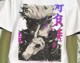 Chemise Satoru Gojo Jujutsu Kaisen | Sweat-shirt Anime Infinite Void | Sorcier aux six yeux