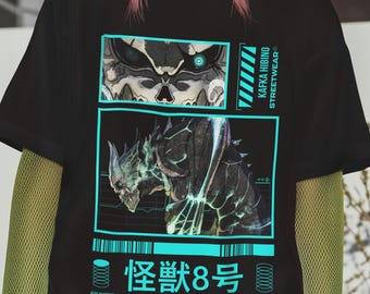Sweat à capuche Kafka Hibino Kaiju No 8 | Chemise à imprimé technique | Streetwear urbain