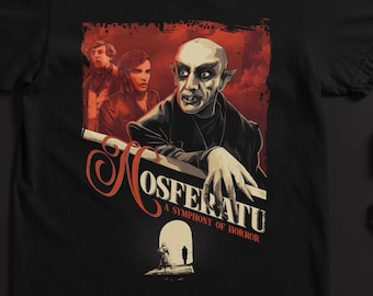 Nosferatu 1922 Horror Movie Shirt | Vintage Vampire Apparel | Gothic Cinema Gift