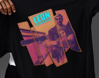 Chemise professionnelle Leon | Vêtements Mathilda & Leon | Haut de cinéma noir des années 90