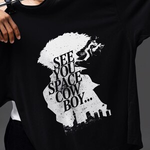 Camiseta de Spike Spiegel de Cowboy Bebop / Nos vemos, vaquero espacial / Ropa de anime noir