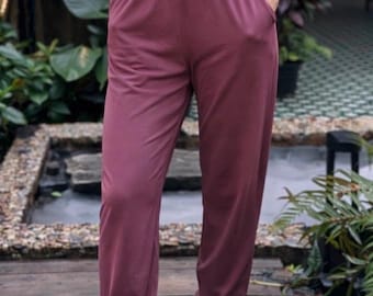 Bamboo Jogger Pants - Soft High Rise Lounge Yoga Wear OEKO-TEX® 100 Certified fabric