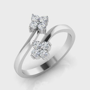 Vintage Sterling Silver Cubic Zirconia Solitaire Ring: 925 CZ Wedding Jewelry