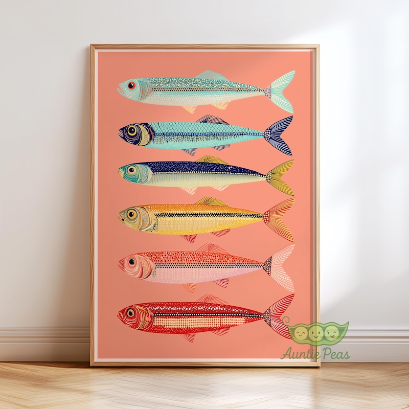 Kitchen Fish Poster Fish Posters - Etsy