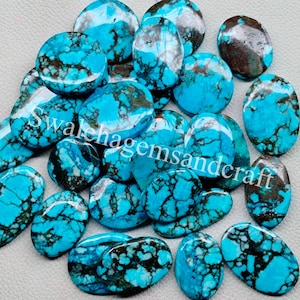 Blue Wild Horse Gemstone, Loose Blue Turquoise Cabochon, Blue Turquoise Jewellery, Wholesale Blue Turquoise Stone use for Jewellery Making