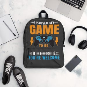 Game On” Gamer Backpack