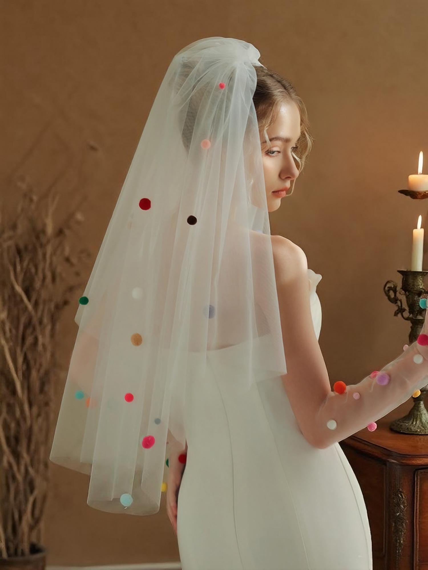 Confetti veil - Etsy Schweiz, image size:1500x2000