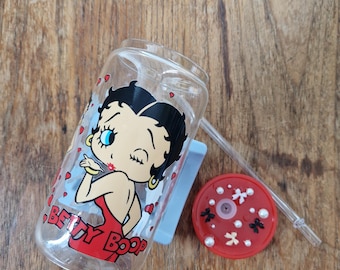 Betty Boop Tumbler - Glass tumbler - Plastic tumbler - Snow Globe Tumbler - Reusable Travel Cup - Multiple Designs Available