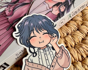 Kaoruko Yum Sticker inspired by The Fragrant Flower Blooms with Dignity – Anime Sticker Matte & Waterproof | For Laptop Journal and more