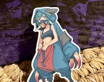 Pegatinas de Guita inspiradas en Gachiakuta: pegatinas de anime mate e impermeables | Para portátiles, diarios y más