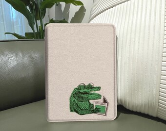 Crocodile Kindle & Kobo Case, Magnetic Flip Cover for Kindle Paperwhite 12, Oasis, Kobo Clara HD, Libra 2, Personalized Graduation Gift