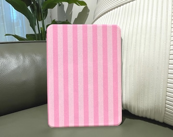 Pink Stripe Magnetic Kindle Case Kobo Case Soft Touch, Durable Protection Paperwhite 11th 12th Oasis Scribe Libra Clara HD