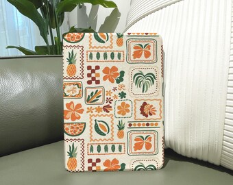 Tropical Fruit Kindle Case, Floral eReader Cover, Auto Wake/Sleep