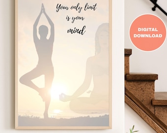 Yoga Wall Art - Motivational Printable Poster
