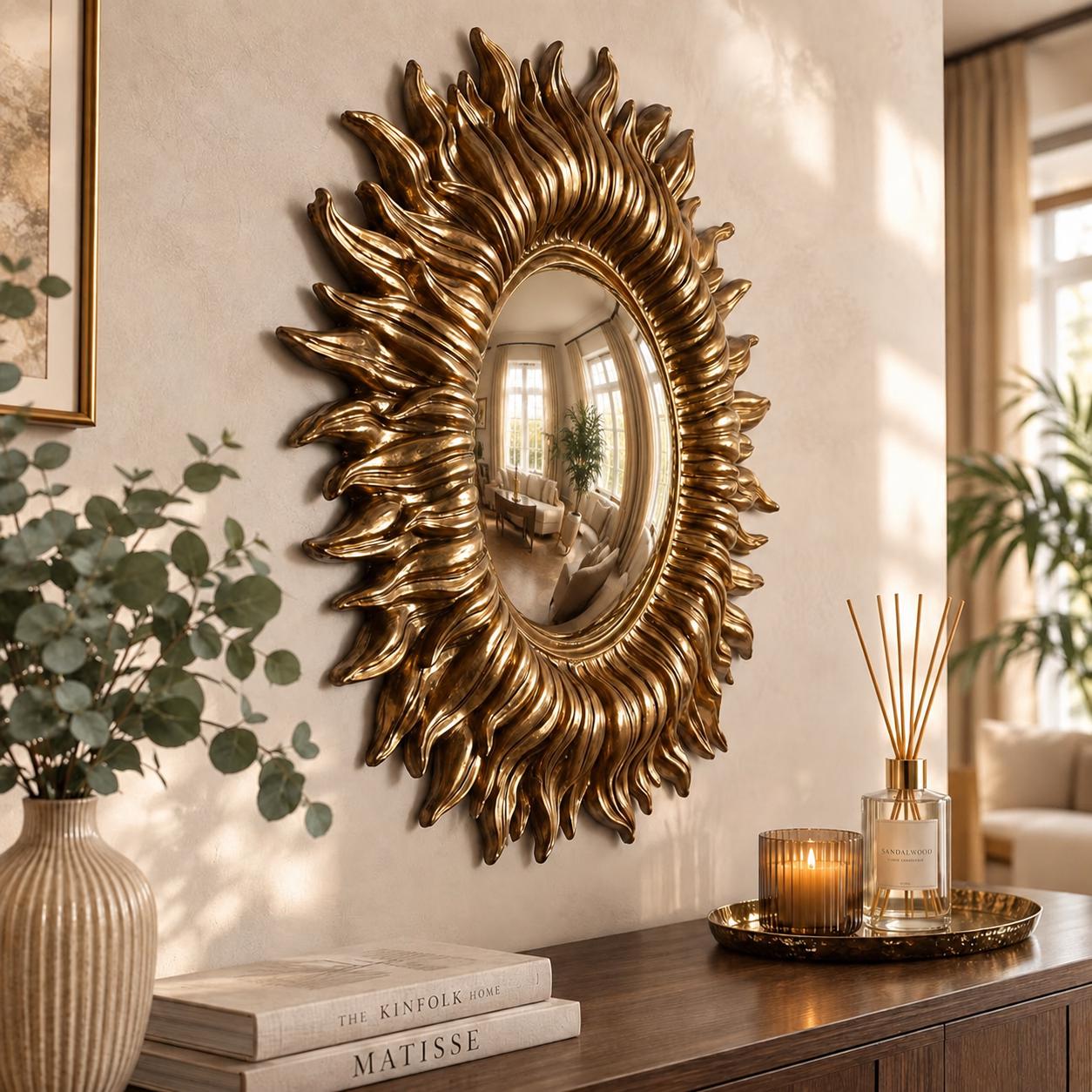 Antique sunburst mirror - Etsy 日本