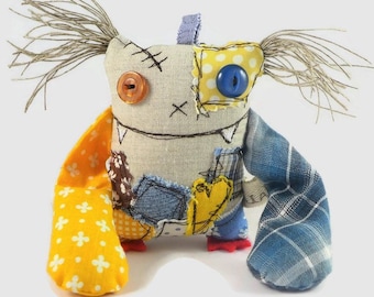 Miniature monster doll, Personalized gift for colleague, Cute office desk accessory, Quirky gift for men