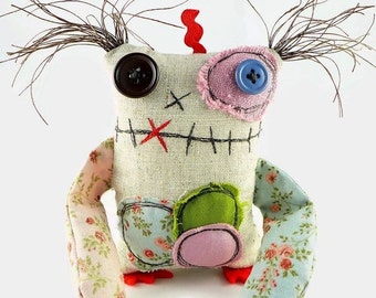 Stuffed Monster Doll, Personalized Gift, Cute Desk Toy, Plush Monster, Small Monster Toy