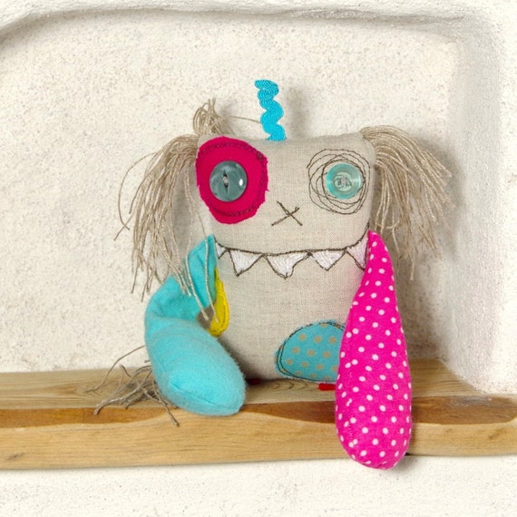 Mini Monster Doll, Personalized Stuffed Monster, Coworker Gift