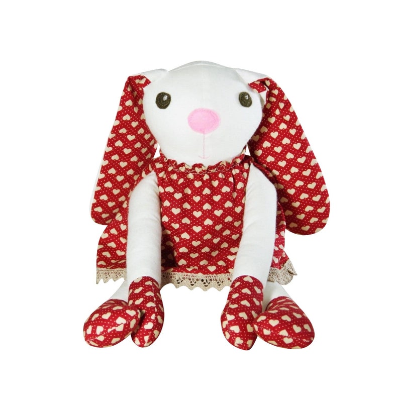 red stuffed bunny