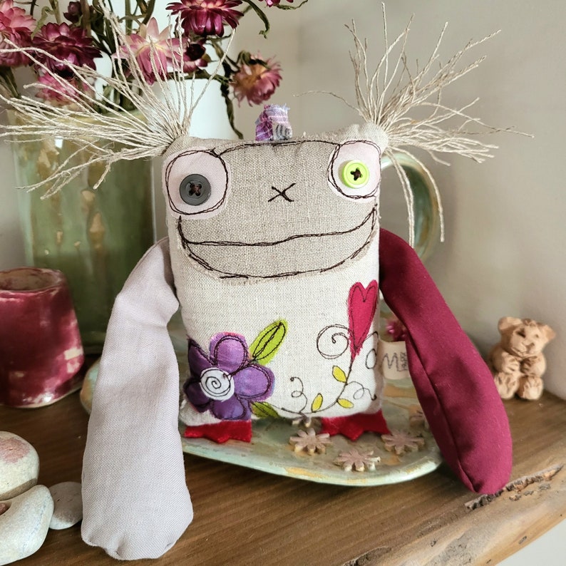 Flower doll, gift for colleague