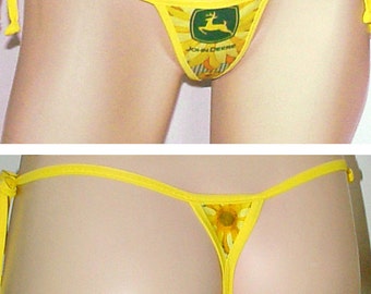 20 Minute Micro Thong Bikini Bottom with Side Ties **Template Pattern** - PDF