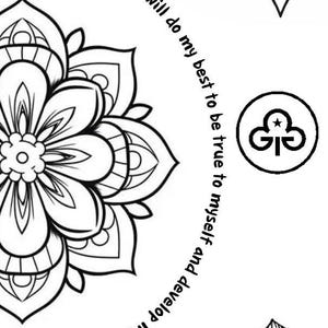 Guides & Leader Promise Colouring Page