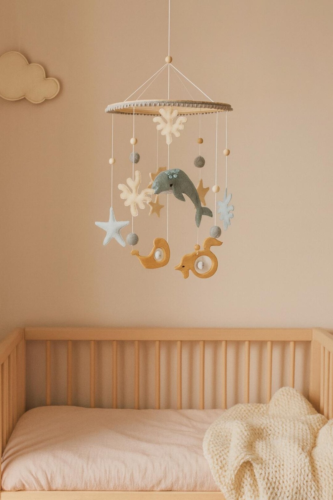 Handmade Wooden Baby Mobile – Montessori Toy for Play Gym & Crib ...