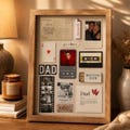 Matchbook Photo Collage Canva Template for Dad, Personalized Father's Day Gift, Vintage Matchbook Poster, Birthday Gift for Father product logo