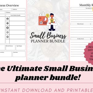 Small Business Planner PDF Bundle: Printable Business Organizer