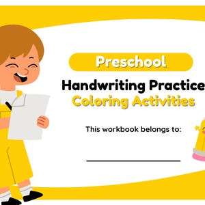 Preschool Handwriting Practice Coloring Activities