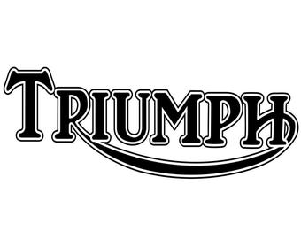 Calcomanías para el tanque de la motocicleta Triumph (juego de 2)