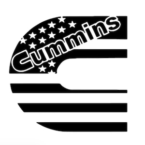 Vinylsticker Cummins-vlag