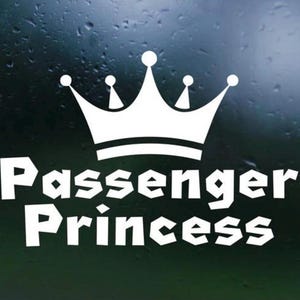 Passenger princess decal