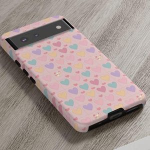 Cute Heart Pattern Phone Case, Sweetheart Phone Cover, Gift for Her, Valentine&#39;s Day, Love Themed, Cute Phone Accessory