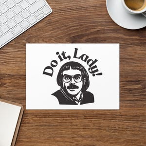 Chit Do It Lady Greeting Card, Meme Card, Funny Birthday Card, Viral Meme Birthday Card, Greeting Card Gift