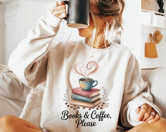 Gemütliche Herbst Bücher und Kaffee PNG Clipart - Latte Art (Digitaler Download)